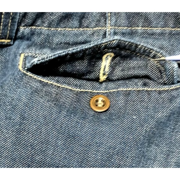 Fillmore American Rock Jeans Womens 35 in Waist Size 31 Dark Wash Denim Straight - Picture 12 of 15